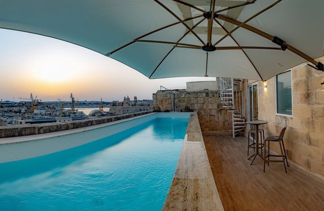 Moon Malta Boutique Stay with Rooftop Pool Sea Views of Valletta, Grand Harbour