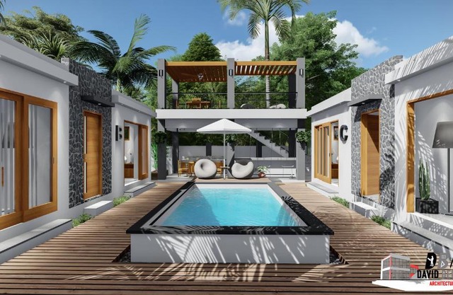 Moringa Resort with Pool, open Air Shower & shared Bath sleeps 8