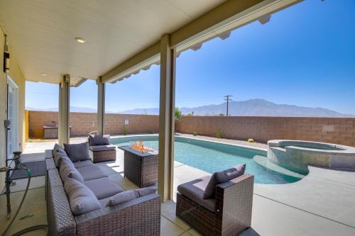 Mtn-View Oasis with 2 Patios in Desert Hot Springs!