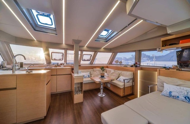 Nautitech 46 Catamaran in Mykonos by Fantasia Villas
