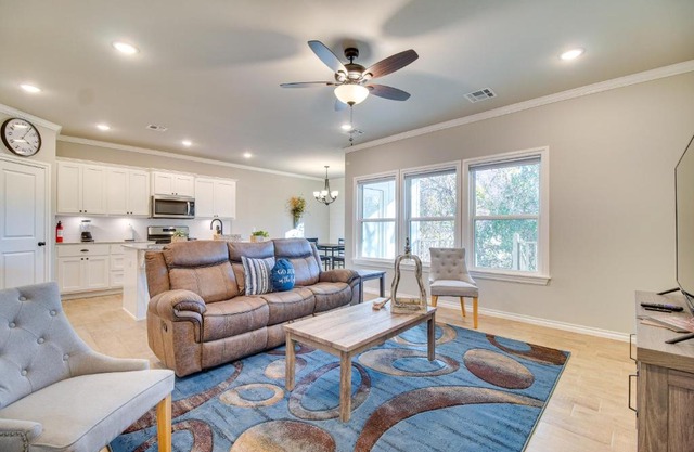 Near Grand Lake Charming Grove Home with Deck