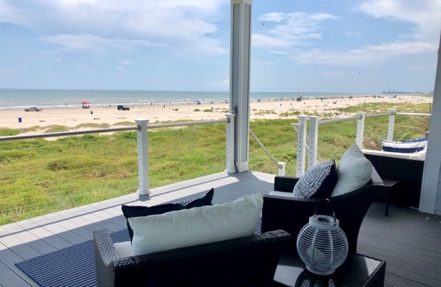New Beachfront House w/Stunning Ocean Views! Best Galveston Location! Must See!