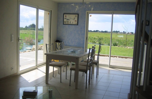 New house in a picturesque village and calms