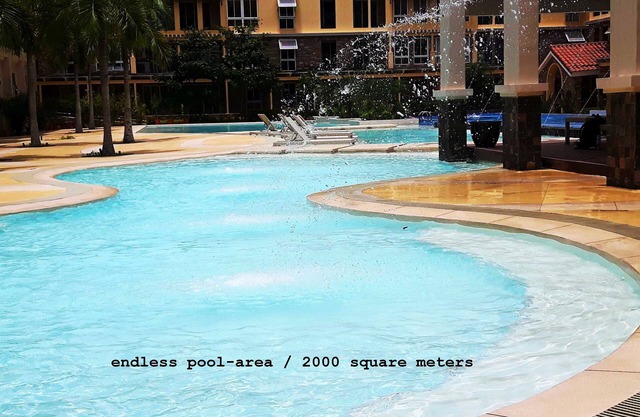 New Lux. 2 BR-condo near SM Seaside Mall - Huge Pools, Gym, Tours, Netflix