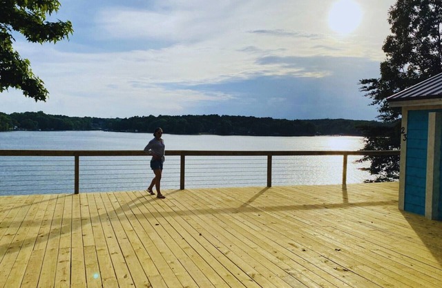 New Waterfront Cabin on the Large Sundeck #20