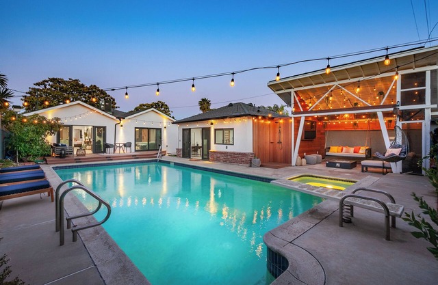 Newly Designed Home with Private Pool, Jacuzzi & Sauna. Close to LAX