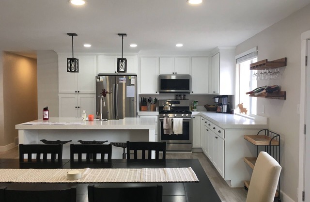 Newly renovated house at the base of the canyon