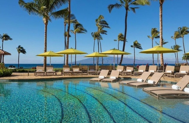 Ocean front, high floor 2 BR unit at Hyatt Residence Club Ka'anapali Beach