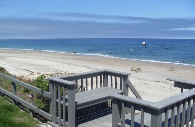 Ocean views and direct beach access to White Horse Beach, Plymouth, MA