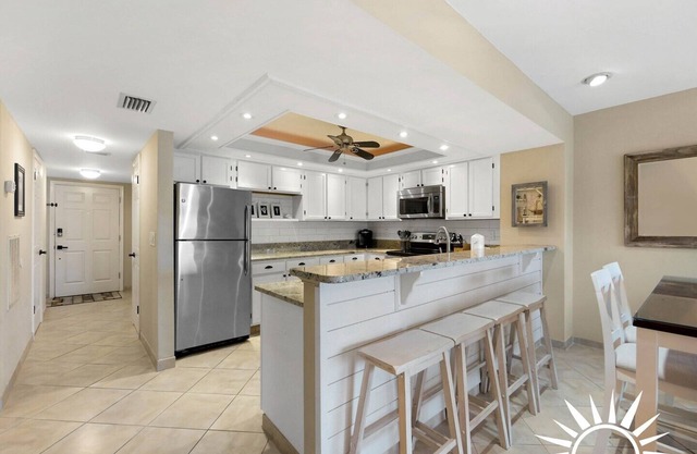 Ocean Villas 126 - 3/2 Beachside Condo with Heated Pool
