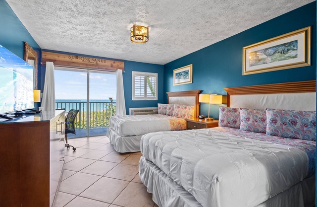 Oceanfront Inn Room #20- Ocean View Balcony, 2 Full Beds