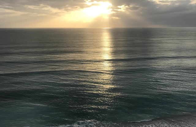Oceanfront sunrise from the front balcony and sunset from the 2nd balcony!