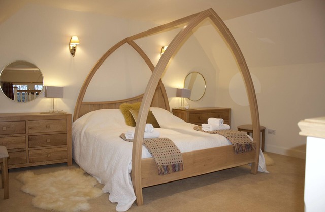 On a private hill farm estate. Set in stunning scenery close to the coast.