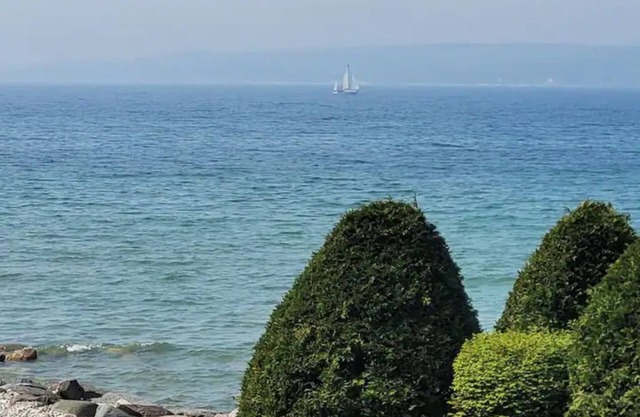 On the water of Little Traverse Bay with a great waterfront view of the sunsets