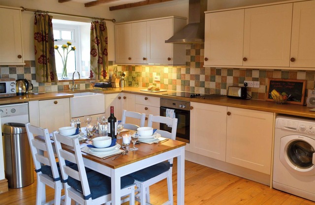 Once home to 3 working shire horses Knoppingsholme Stable has now been totally transformed .