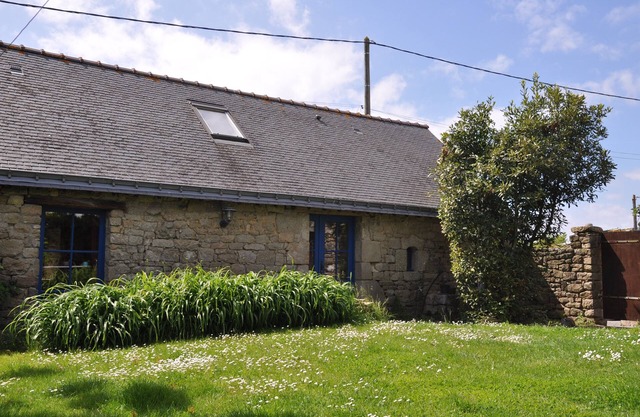 Original Breton fisher's house near the beach by the standing stones.