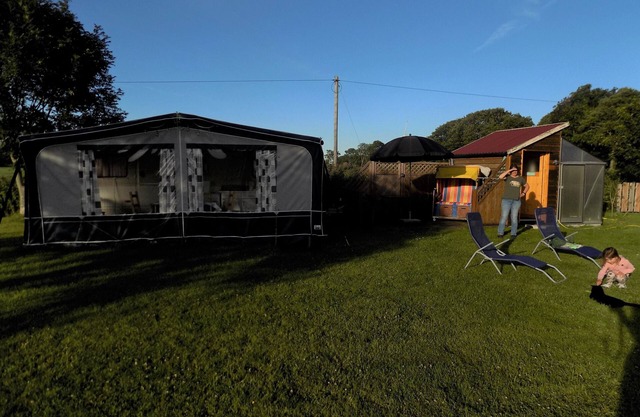 Our caravan ´Nordlicht´ in a quiet rural location