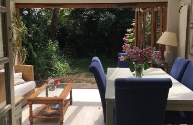 Our house is furnished as a home, in a traditional English country house style.