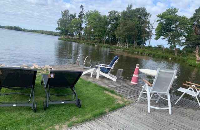 Pärla med egen brygga