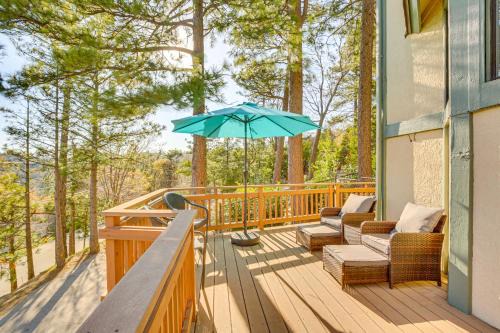 Partial Lake Arrowhead View Cabin with Game Room!