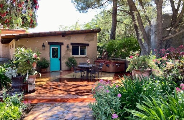 Peaceful adobe villa with private hot tub