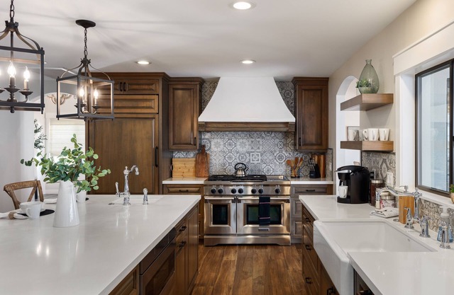 Pet-friendly 7-bed, 4-bath home w/ pool, spa, sports court, fire pit, playground