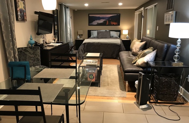 Pet friendly apartment with covered patio and fenced-in yard.