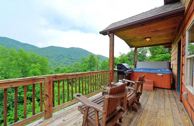Pet-Friendly Modern Cabin w/Hot Tub, Mountain Views + Biltmore Pass