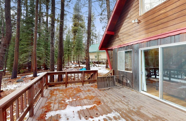 Picturesque cabin with wood stove, deck, board games, & W/D - dog-friendly