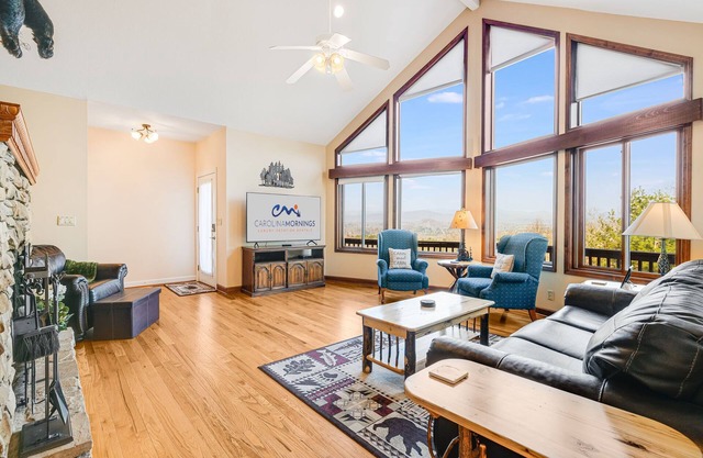 Pisgah View | Stunning Mountain Escape w/Wrap-Around Deck & Garage