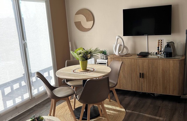 Pleasant duplex, direct access, free wifi beach
