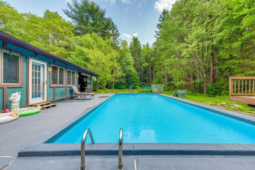 Pocono Cabin with 1-Acre Yard and Private Pool!