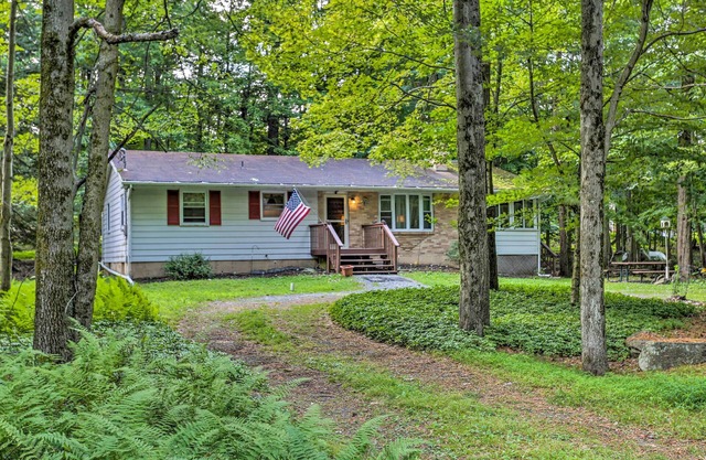 Poconos Home w/Fire Pit, Walk to Locust Lake!