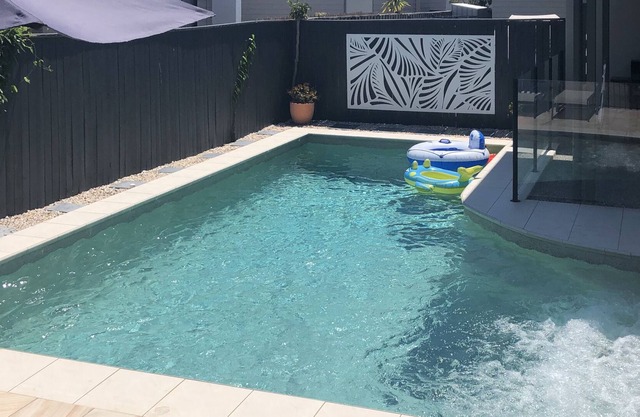Pristine beaches, private seasonal heated pool and pet friendly