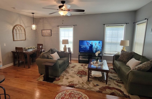 Private attached apartment with beautiful views and a private two car garage.