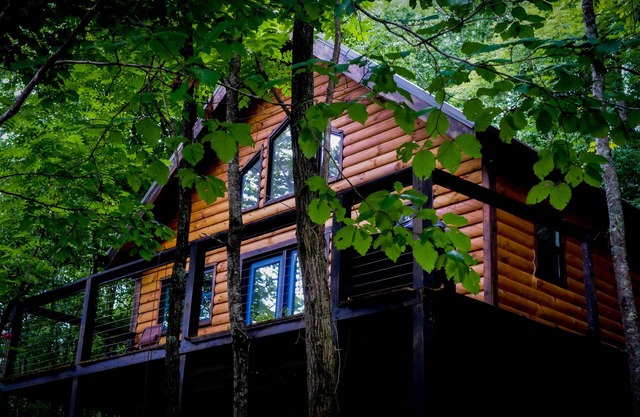 Private cabin tucked away in the trees