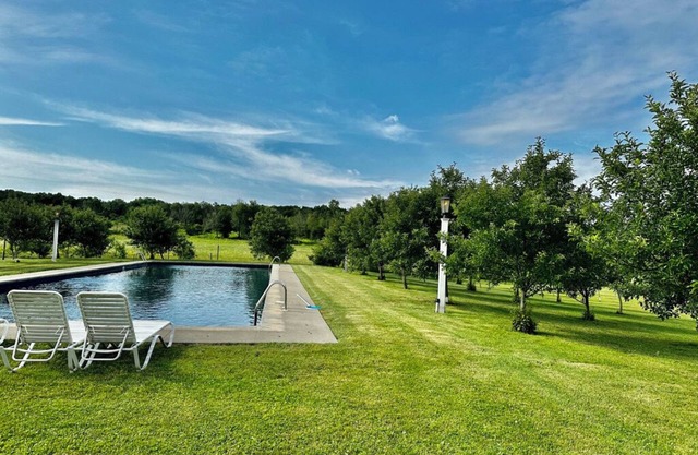 Private Estate in the Finger lakes, Heated Olympic pool.
