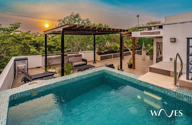 Private Room Roof Garden W/nice Pool BBQ