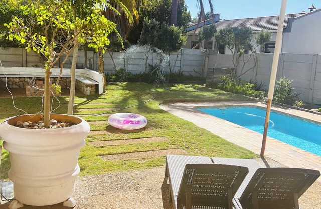 Private space with garden and pool