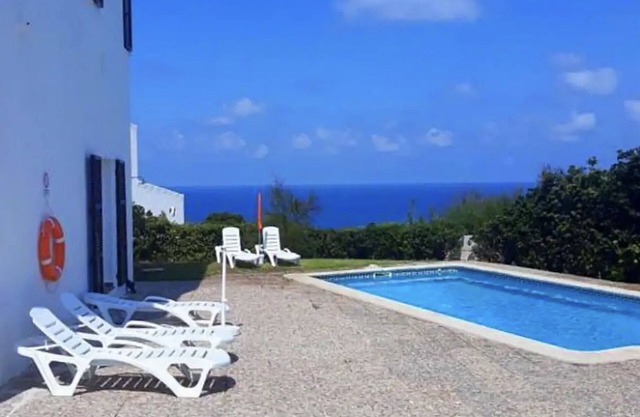Private villa located in Cala Morell, with magnificent views over the sea.