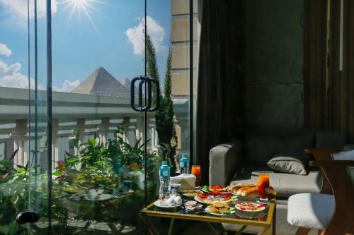 Pyramids moon tower