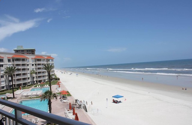 Rare three bedroom end condo. Two bedrooms face the ocean with private balcony from Master bedroom.