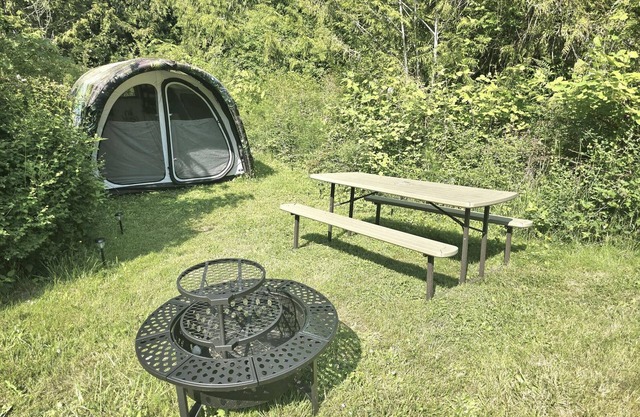 Ready-to-Camp Tent Site - Glamping Tent Site with Queen Air Mattress