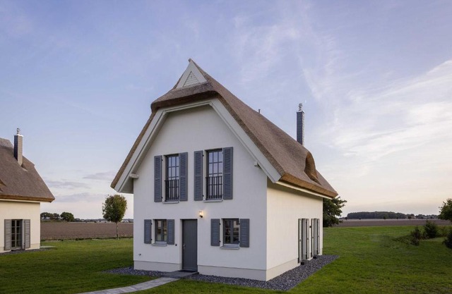 Reetland am Meer - Luxus Reetdachvilla mit 3 Schlafzimmern, Sauna und Kamin E07