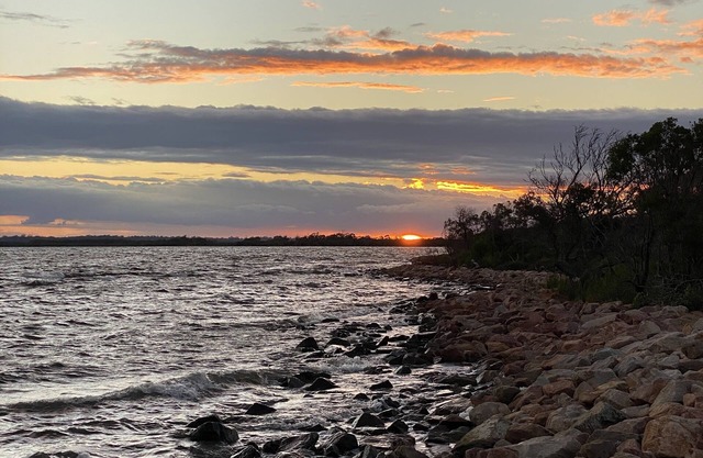 Relax and recharge at Eagle Point - plenty of room for the boat!