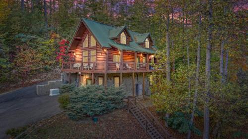 Relaxation Retreat - Pickleball Cabin - Wi-Fi, Fire Pit with Bar, EV, Game Room, Hot Tub, Pool Access - Mins to PF