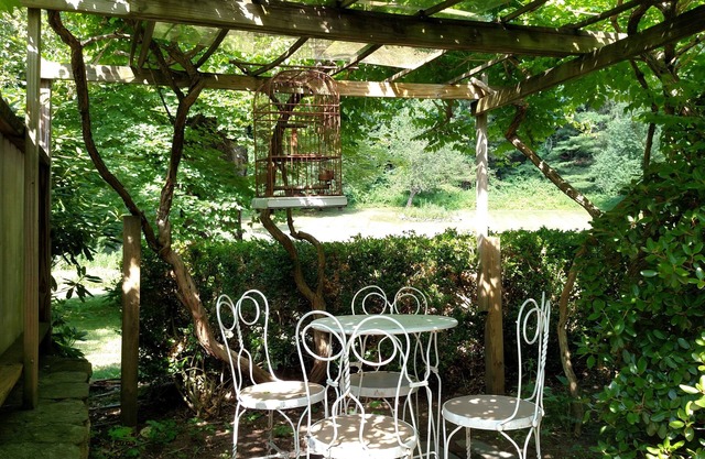 Remodeled 1795 Carriage House with two acres of gardens rimmed by forests