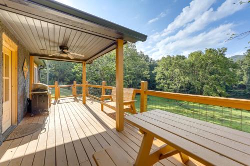 Remote Home with Deck and Grill in Scenic Tuckasegee!