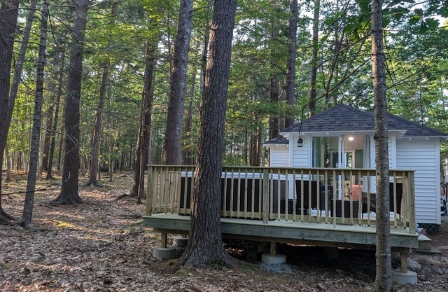 Renovated Cabin WITH HOT TUB Tucked in Pines Cabin 9