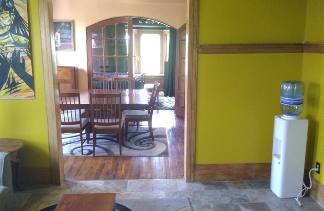 Renovated Church with two bedroom apartment and entertainment space.